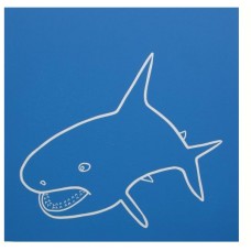Linocut " Shark " by Jane Bristowe - Limited edition x/50. Framed Linocut " Shark " by Jane Bristowe - Limited edition x/50. Framed